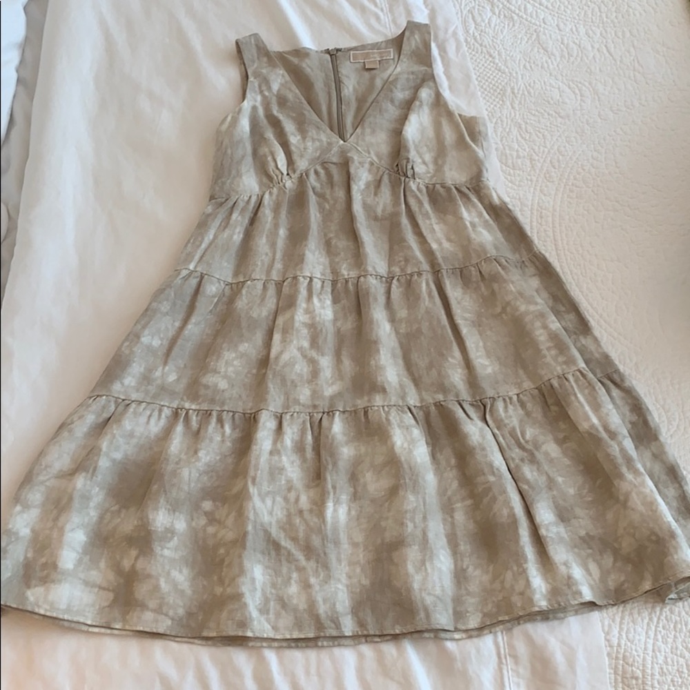 MICHAEL Michael Kors Linen Tie Dye Dress